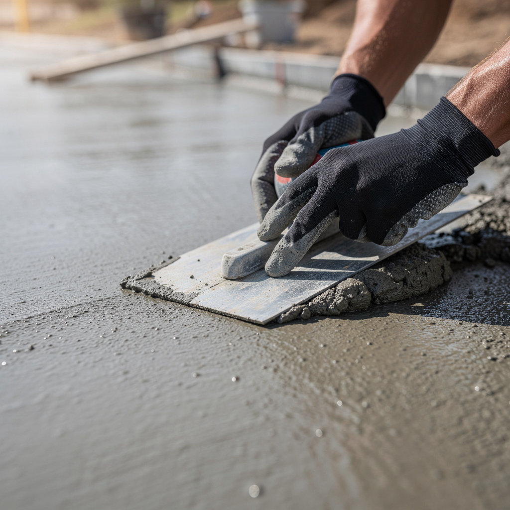 Campos Concrete Company professional concrete installation for a modern driveway in San Diego, CA