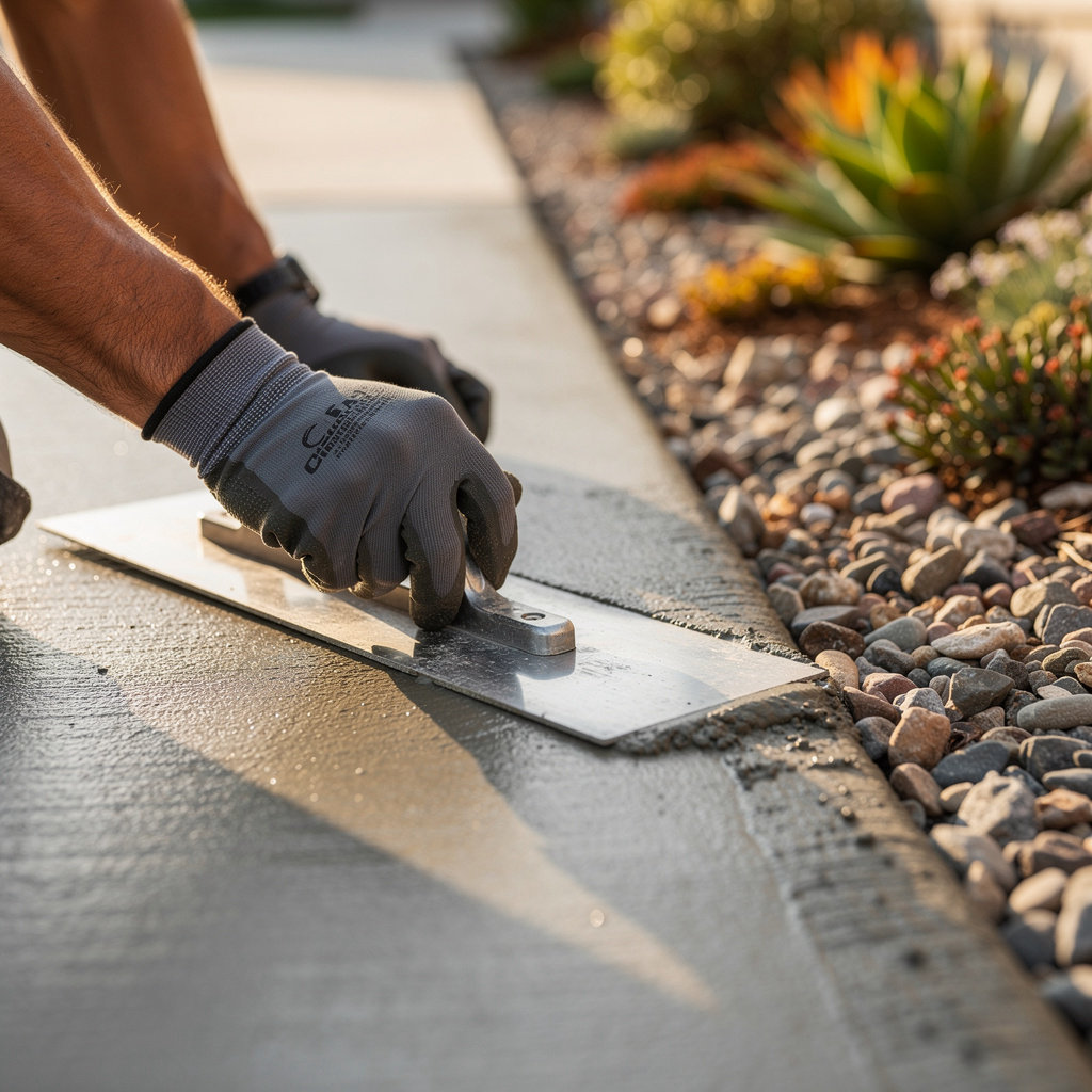 Campos Concrete Company project gallery showcasing concrete and landscape design work in San Diego, CA