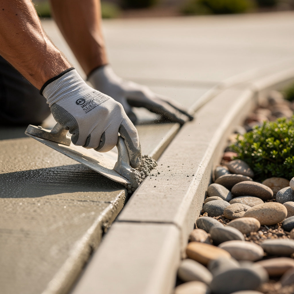Campos Concrete Company team demonstrating integrity and quality craftsmanship on a San Diego concrete and landscape project
